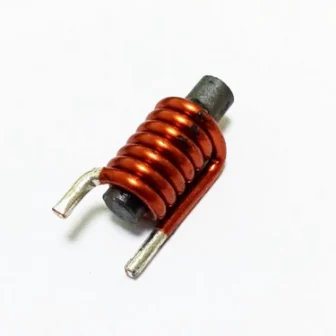 插件磁棒电感R5*20电感量1.0UH 线径1.8MM